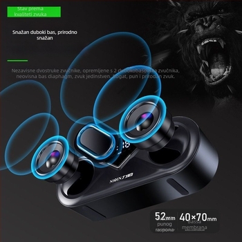 S6 Bluetooth zvučnik sa subwooferom, stolni bežični zvučnik, IPX7 vodootporan, raspon frekvencija 100 Hz–20 kHz, 3,5 mm ulaz