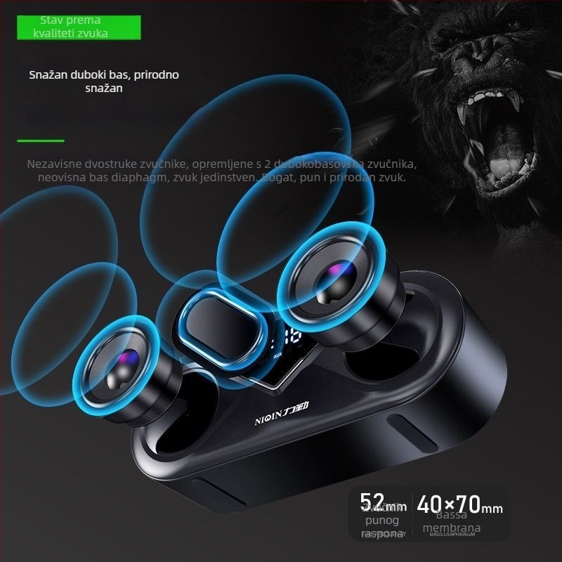 S6 Bluetooth zvučnik sa subwooferom, stolni bežični zvučnik, IPX7 vodootporan, raspon frekvencija 100 Hz–20 kHz, 3,5 mm ulaz