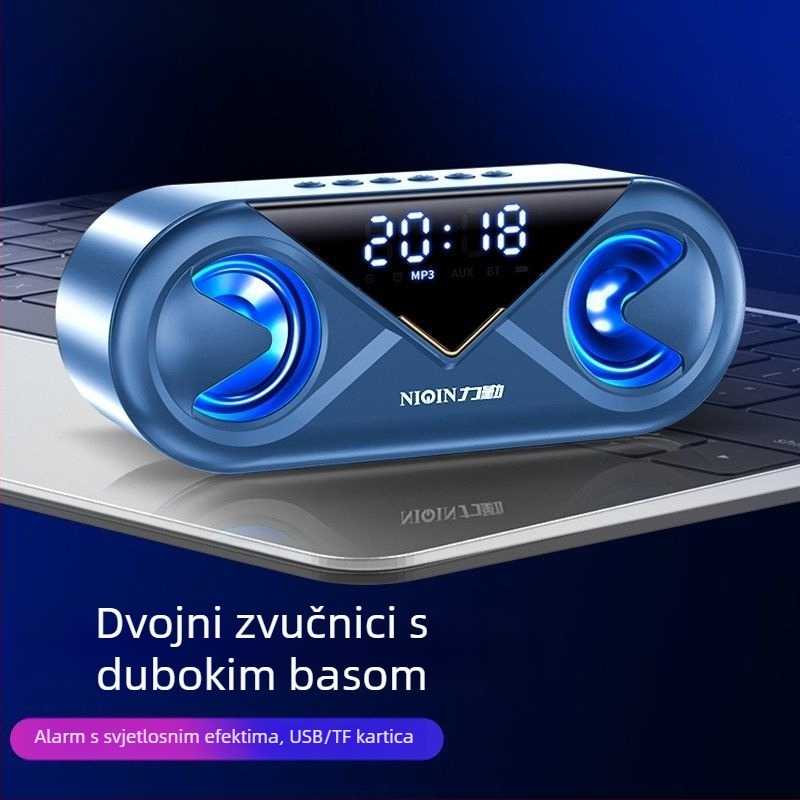 S6 Bluetooth zvučnik sa subwooferom, stolni bežični zvučnik, IPX7 vodootporan, raspon frekvencija 100 Hz–20 kHz, 3,5 mm ulaz