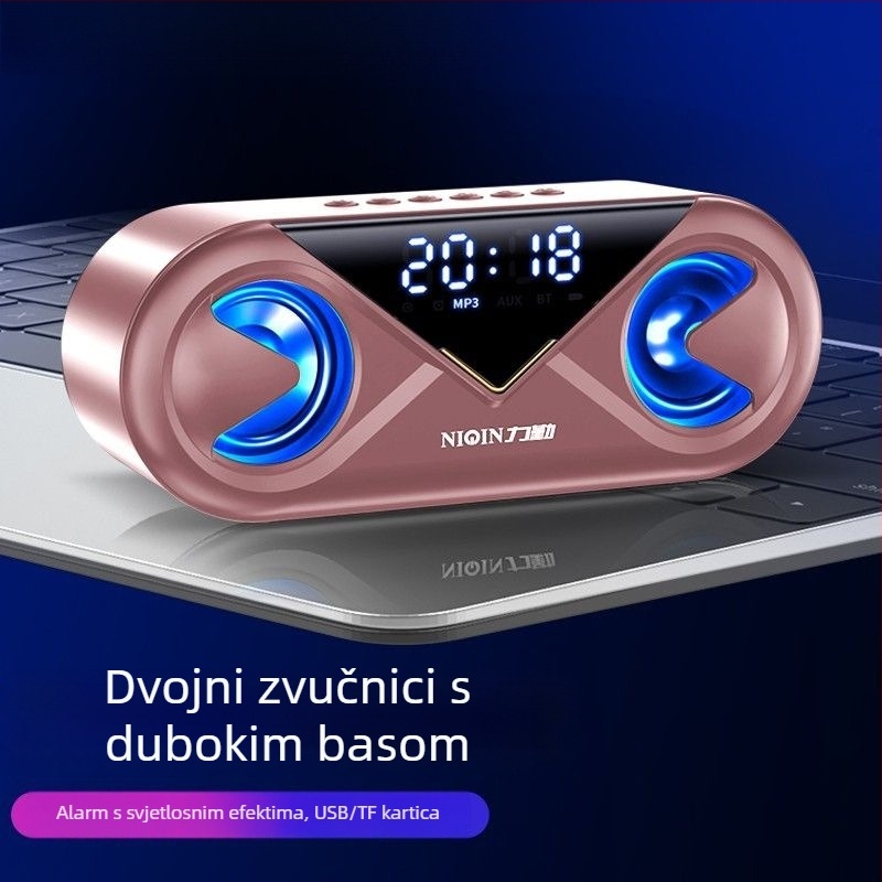 S6 Bluetooth zvučnik sa subwooferom, stolni bežični zvučnik, IPX7 vodootporan, raspon frekvencija 100 Hz–20 kHz, 3,5 mm ulaz