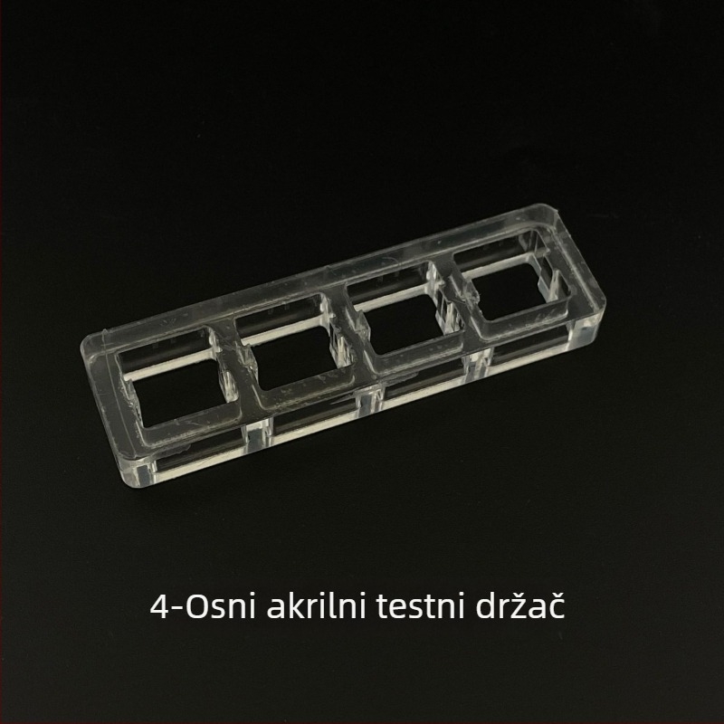 Prozirni akrilni okvir za testiranje prekidača Cherry MX za mehaničku tipkovnicu — numerički keypad, žičano povezivanje