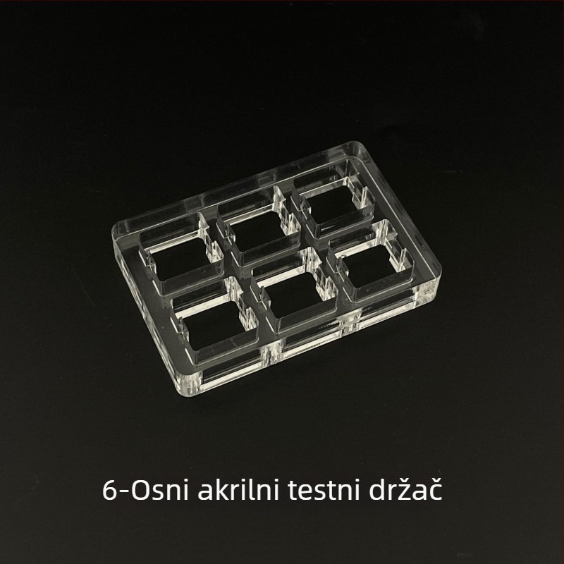 Prozirni akrilni okvir za testiranje prekidača Cherry MX za mehaničku tipkovnicu — numerički keypad, žičano povezivanje