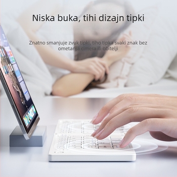 B.O.W Sklopivi Bluetooth komplet tipkovnica i miš, tih, do 87 tipki, ABS materijal, model 2025