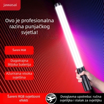 Ručni RGB svjetlosni štapić za fotografiju i video, prijenosno dopunsko svjetlo za unutarnju uporabu, 3 boje temperature, ispod 10W, Huibei