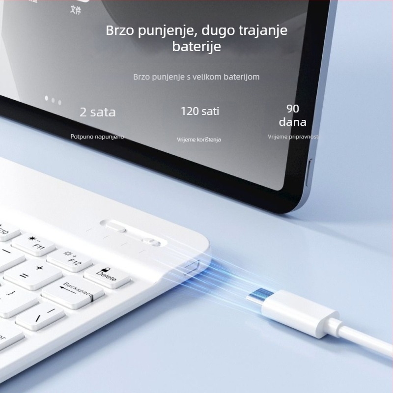 Bluetooth tipkovnica i bežični miš – skup za Huawei, Xiaomi i Apple uređaje