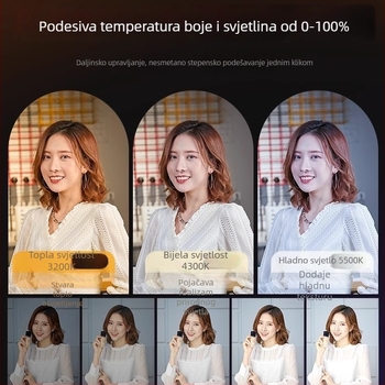 LED rasvjeta za live prijenos s tri boje temperature — 10-50W, 220V, Yu Guang, portretna fotografija
