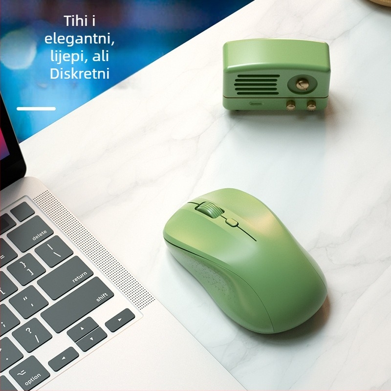 Bežična miš s bežičnim punjenjem i tihim radom, USB sučelje, 2.4GHz bežična veza, 1000dpi