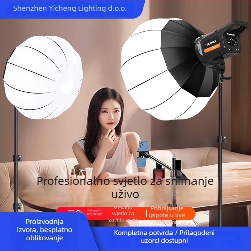 LED svjetlo za popunjavanje YM-SS-600, 100W, 3 boje temperature, 110-220V, za fotografiju uživo