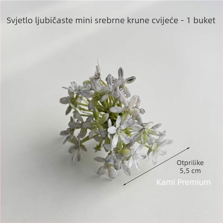 Mini cvjetna dekoracija za lutkicu, suho cvijeće, flokiranje, Daisy sorta