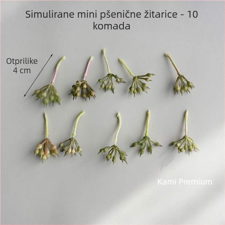 Mini cvjetna dekoracija za lutkicu, suho cvijeće, flokiranje, Daisy sorta