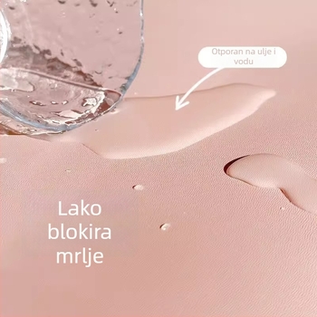 Izuzetno velika premium podloga za miš – vodootporna, otporna na mrlje, za uredski stol, minimalistički jednofarbeni dizajn