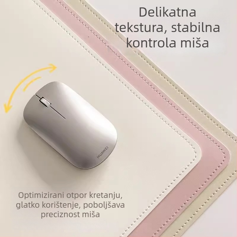 Izuzetno velika premium podloga za miš – vodootporna, otporna na mrlje, za uredski stol, minimalistički jednofarbeni dizajn