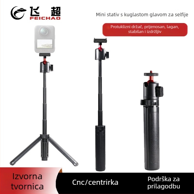 Stolni stativ s kugličnom glavom za Osmo360 kameru; materijal plastika + aluminijska legura; nosivost do 2 kg; 1 sekcija