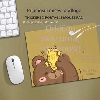 Mala podloga za miša, prirodni kaučuk, protuklizna, prilagodljiv tekst i logo, stil desk mat