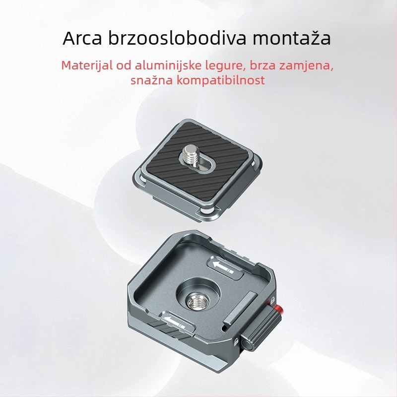 Metalna pločica za brzi otpuštanje za DSLR, kompatibilna sa Zhiyun stabilizatorom i glavom stativa