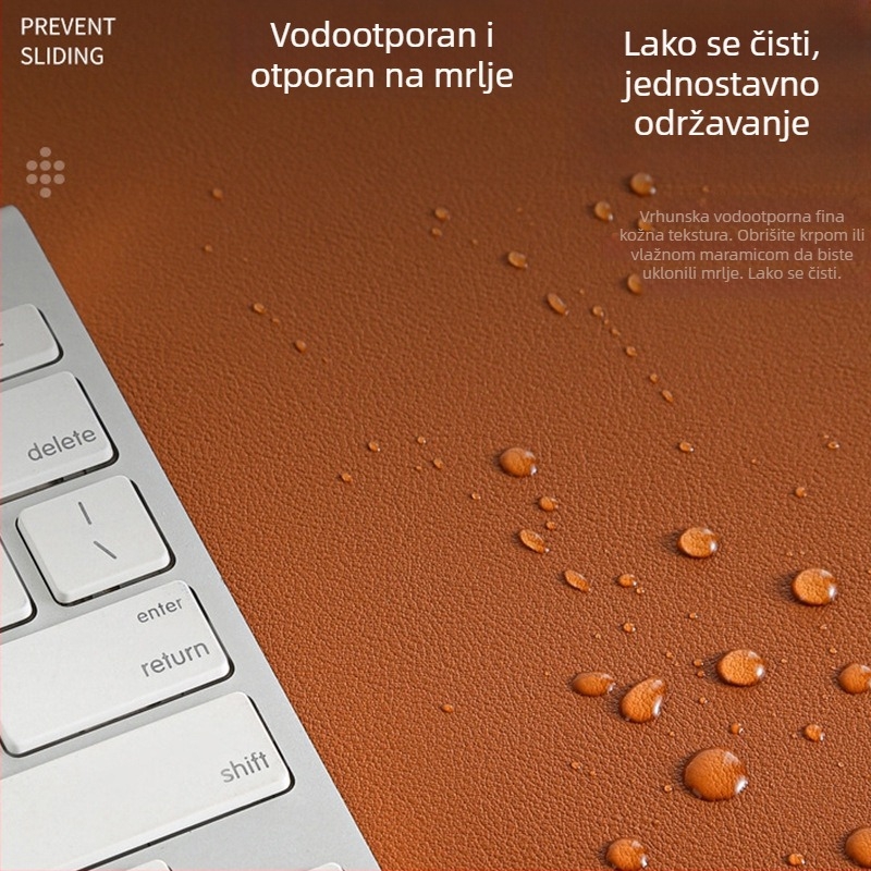 Ekstra veliki podložak za miš za ured, podloga za stolno računalo, protivklizna, vodootporna, jednobojna s logotipom