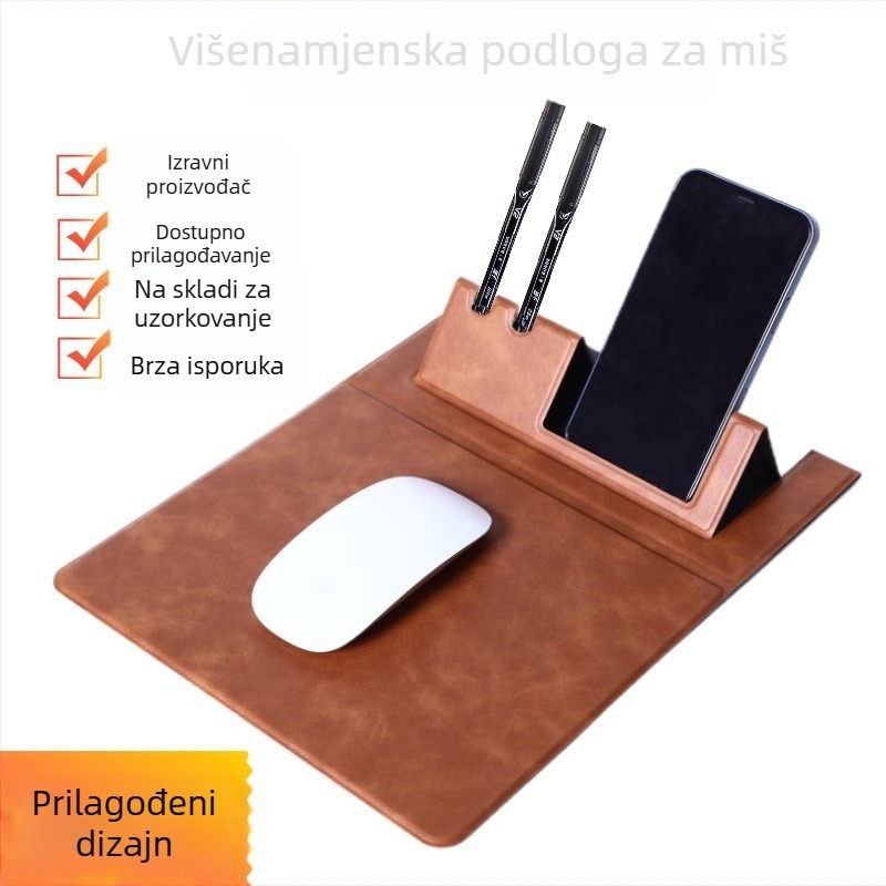 Jinhui Technology JH-01 Stolna podloga od PU kože, otisak logotipa, OEM obrada, podrška prilagodbi