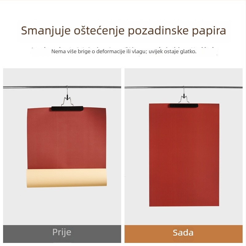 Pokretni stalak za pohranu papirnatih pozadina za fotografiju, s zaštitom od kovitlanja, nabora i masnih mrlja — Light and Shadow Stars