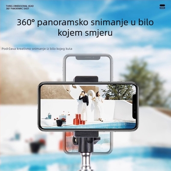 Minwan Držač za live streaming, prenosni univerzalni metalni stativ s rasvjetom za fotografije na otvorenom