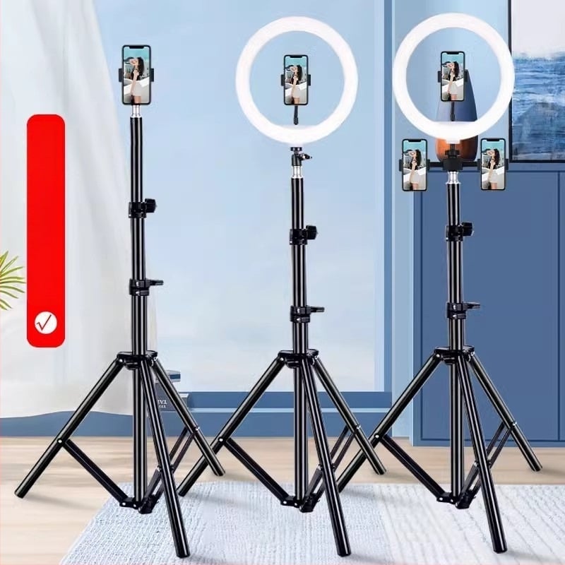 Minwan Držač za live streaming, prenosni univerzalni metalni stativ s rasvjetom za fotografije na otvorenom