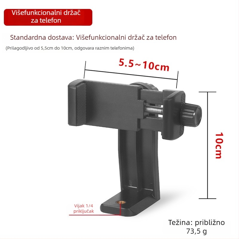 Tip more Stolni držač za telefon, stolni tripod s tri pozicije, legura