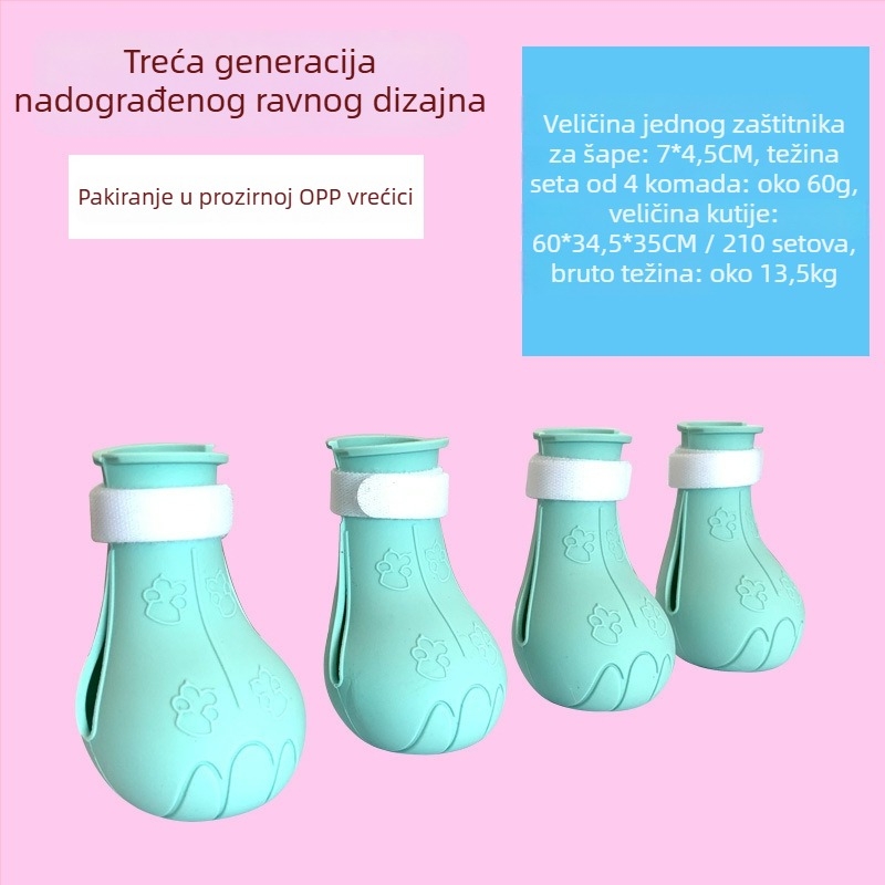Mačje papuče za kupanje – mekane gumene, zaštita od ogrebotina, za davanje lijekova