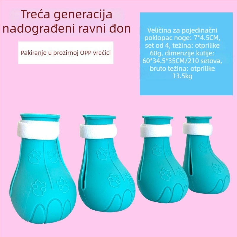 Mačje papuče za kupanje – mekane gumene, zaštita od ogrebotina, za davanje lijekova