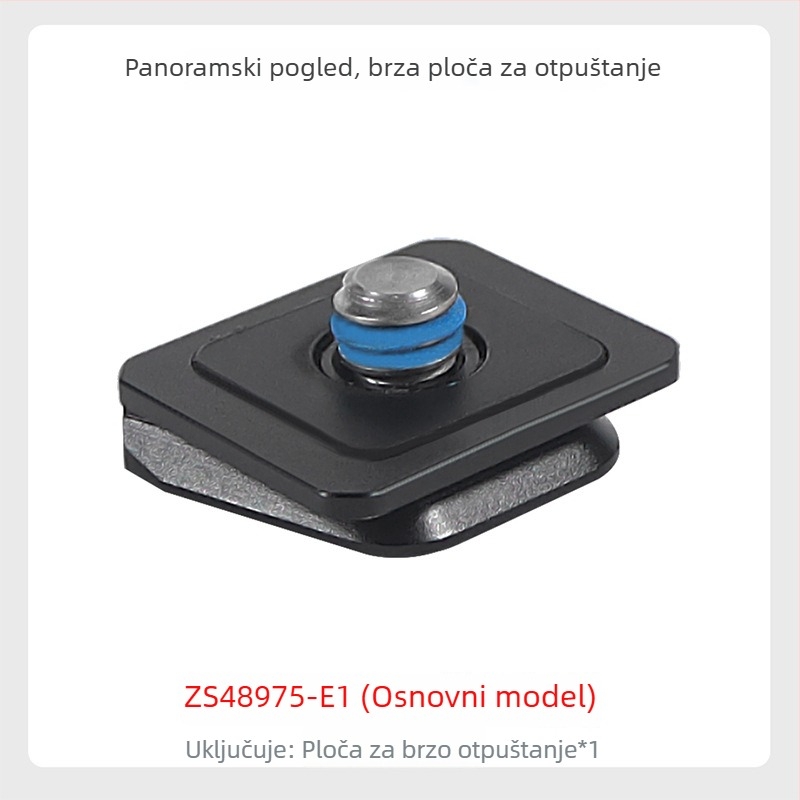 BGNing Brza otpuštanja Osnove za Insta360 X4 i DJI Osmo panoramsku kameru – aluminijska legura, 1/4 adapter, mini držač za brzo otpuštanje