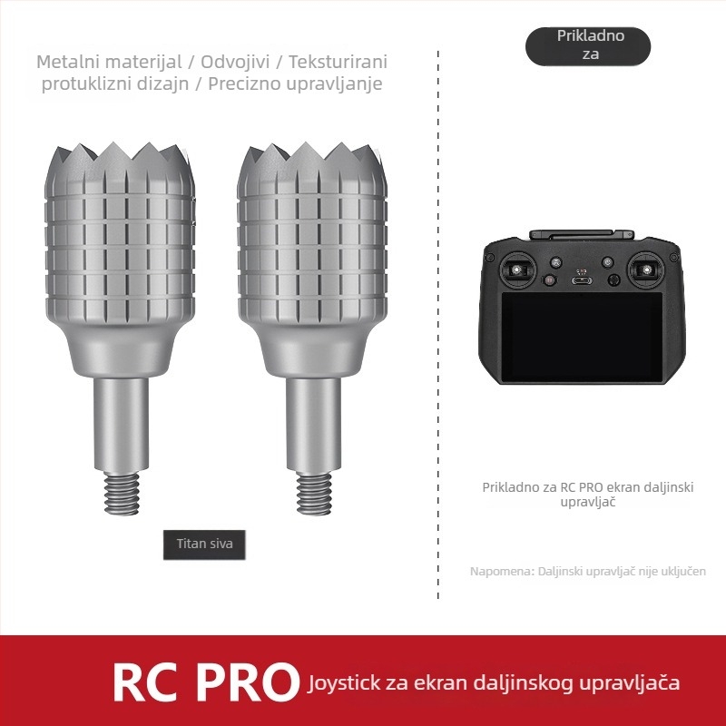 Metalni rocker za DJI RC/RC2/RC Pro/RC N1/N2 daljinsko upravljanje, LKTOP YG-LKT, aluminijska legura