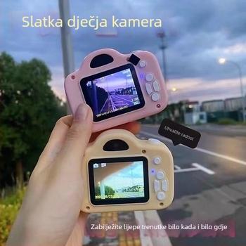 A3 Djeca digitalna kamera – crtani dizajn, 2.0-inčni LCD, 20MP, TF kartica, trajanje baterije 60–90 minuta