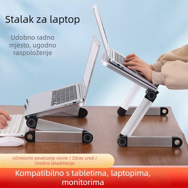 Stalak za monitor za stolno računalo – podignuta podrška zaslona za prijenosno računalo, regulirana, plastični, rotacijskog tipa