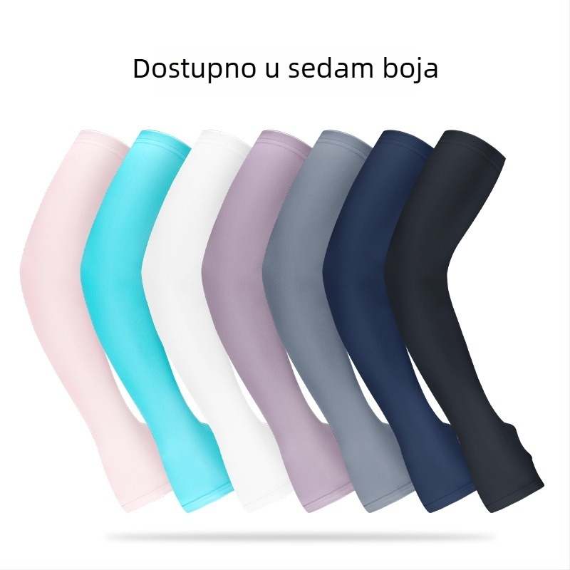 Vanjski rukavi za ruke za aktivnosti na otvorenom — materijal Spandex/Lycra, gornji silikon protiv klizanja, ispisan logo, šivanje s četiri igle i šest niti, unisex