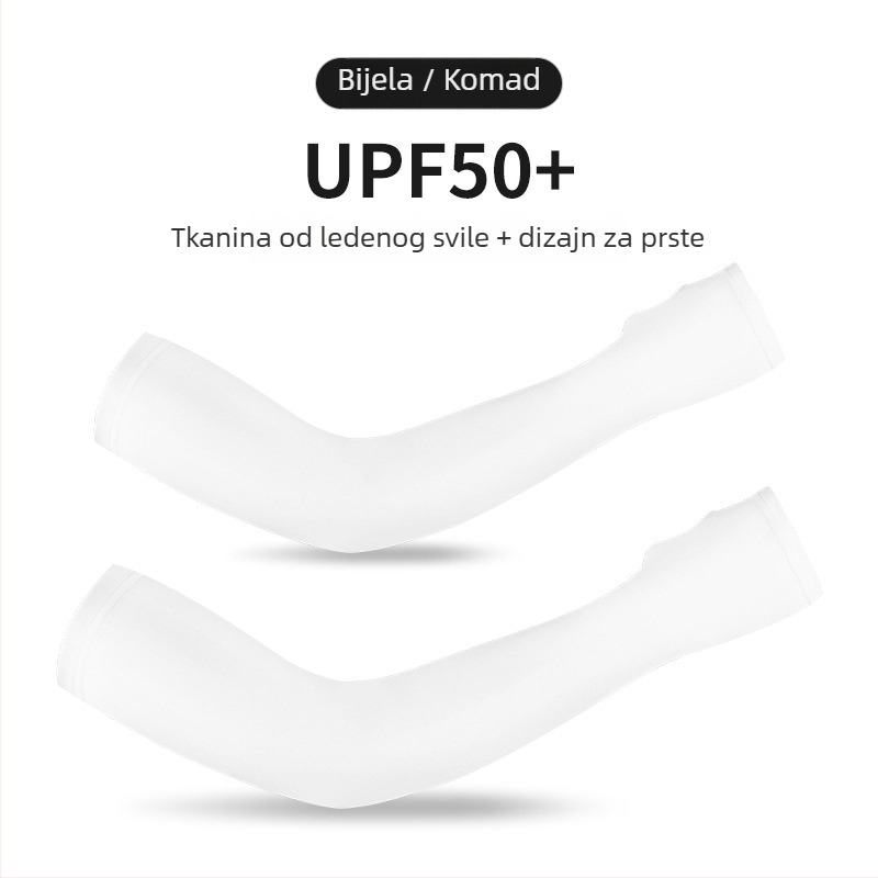 Vanjski rukavi za ruke za aktivnosti na otvorenom — materijal Spandex/Lycra, gornji silikon protiv klizanja, ispisan logo, šivanje s četiri igle i šest niti, unisex