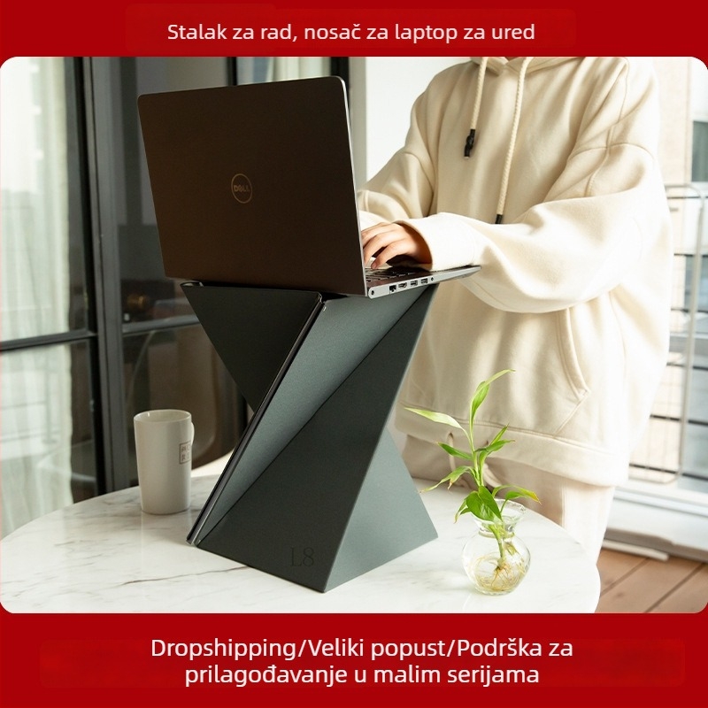 Držač za laptop L8, sklopiv, lagan 900 g, OEM obrada, stolni nosač