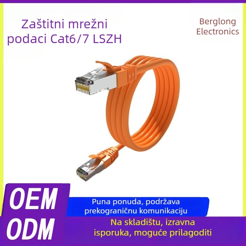 Mrežni patch Kabel Cat6e/Cat7, 10 Gb/s, bakar bez kisika, duljine 1 m/2 m/5 m/30 m, za kućnu/uredsku/školu