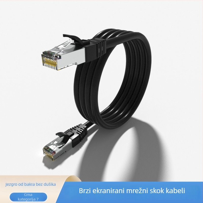 Mrežni patch Kabel Cat6e/Cat7, 10 Gb/s, bakar bez kisika, duljine 1 m/2 m/5 m/30 m, za kućnu/uredsku/školu