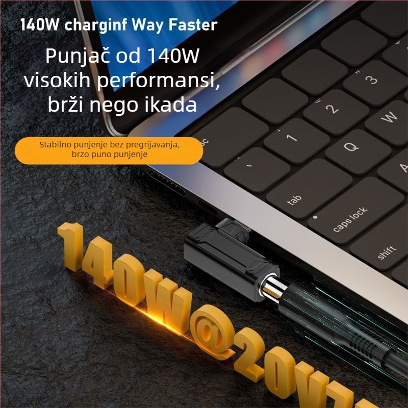 Yinan DC ulaz u Type-C pretvarač, automatsko prepoznavanje 5V/9V/20V, PD izlaz 140W