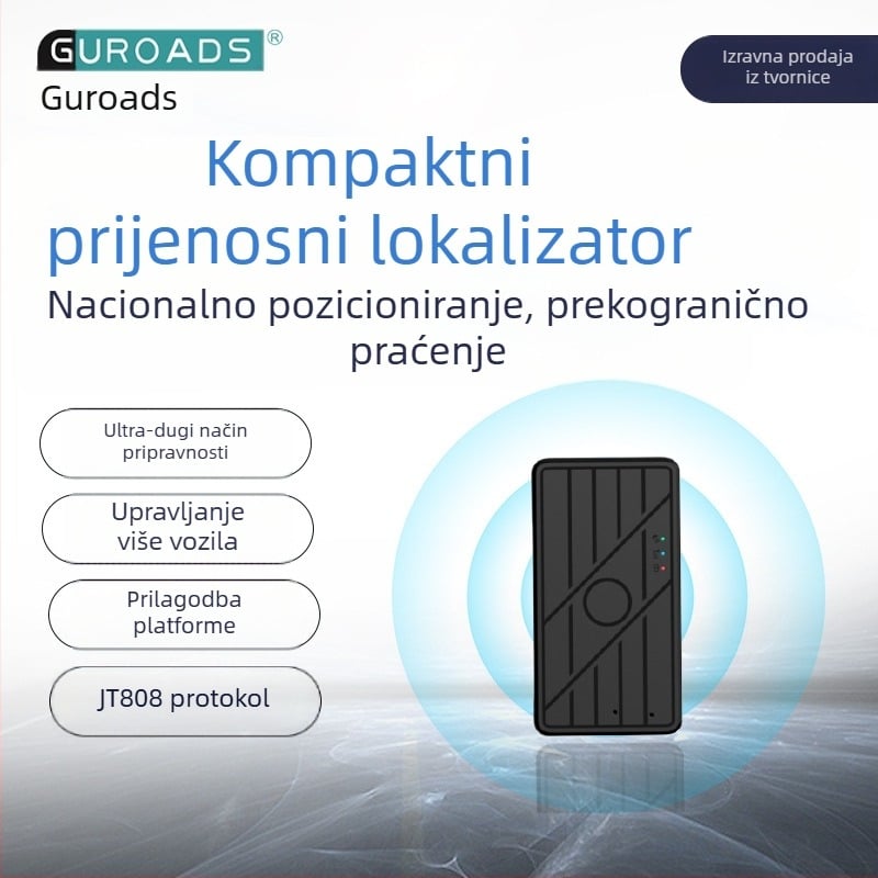 GPS lokalizator Beidou, automobilni pozicioner, protiv krađe, osobni praćenje, preciznost GPS <10 m, vodootporan, polimerna baterija, trajanje baterije 5–6 dana, dvostruka keramička antena