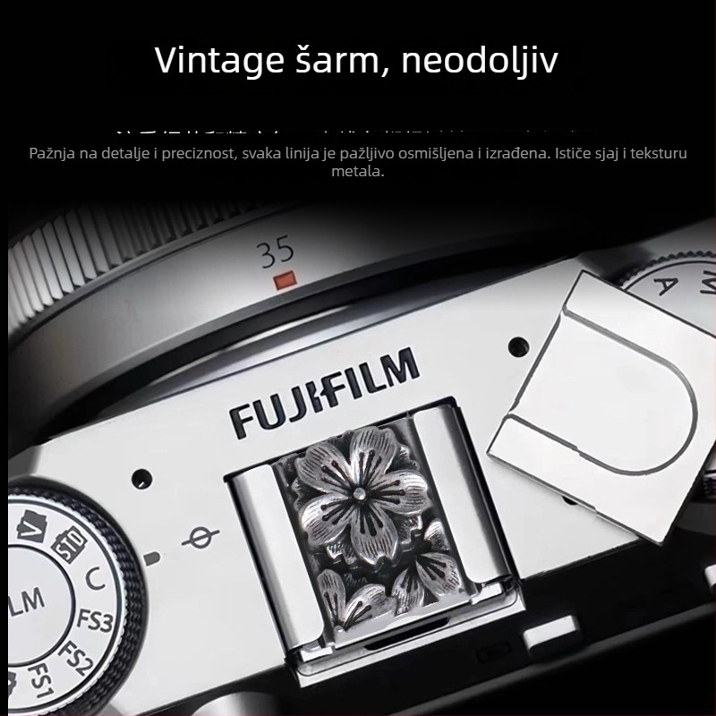 Kapa za hot shoe kućicu fotoaparata, kompatibilan s Leica, Fuji, Nikon, Canon, Sony i Ricoh GR, s univerzalnim navojem, zaštita od prašine, OEM obrada, u prozirnoj ZIP vrećici