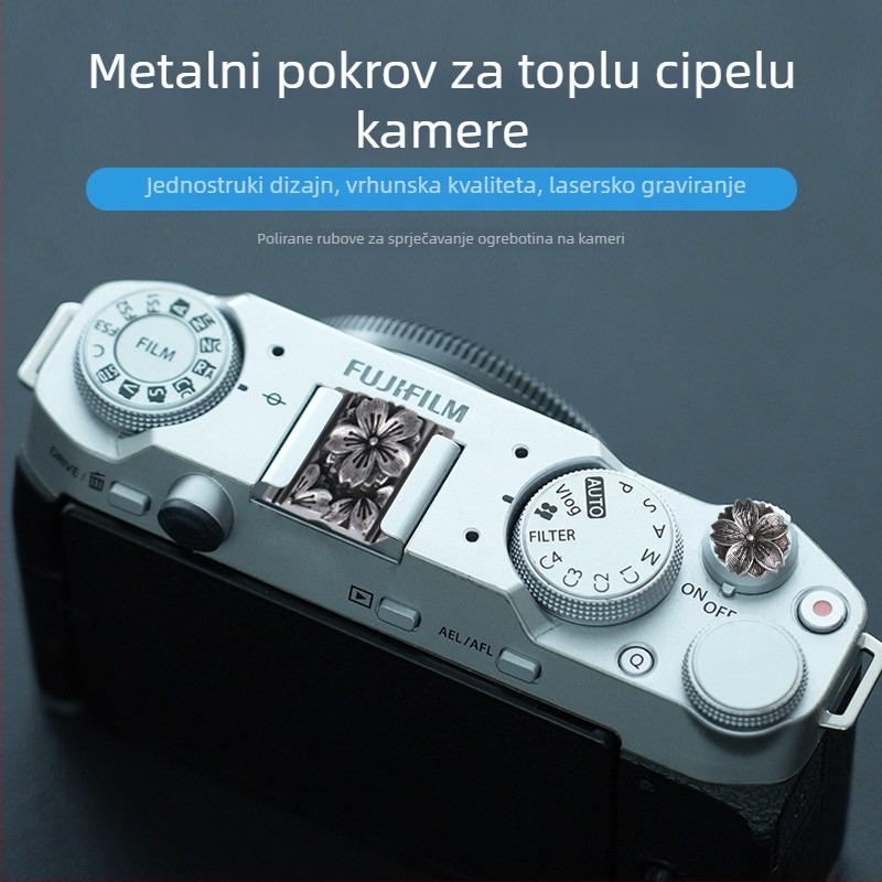 Kapa za hot shoe kućicu fotoaparata, kompatibilan s Leica, Fuji, Nikon, Canon, Sony i Ricoh GR, s univerzalnim navojem, zaštita od prašine, OEM obrada, u prozirnoj ZIP vrećici
