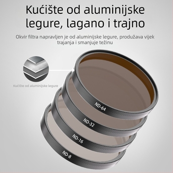 Filter za DJI Action6 – optičko staklo, marka Neutral