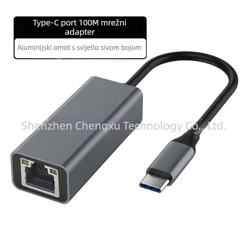 Type-C/USB Gigabit Ethernet adapter, bez upravljačkih programa, RJ-45 priključak, 10/100/1000 Mbps