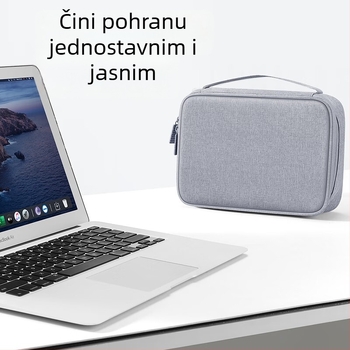 Digitalna torbica za skladištenje — torba u obliku džepa (handbag), od poliestera, za kabelske, slušalice i prijenosne baterije; pogodna za kućno i putno skladištenje; moderan minimalistički dizajn; modeli: DMS, BM012D1007, DPSS, DPSL, DGS