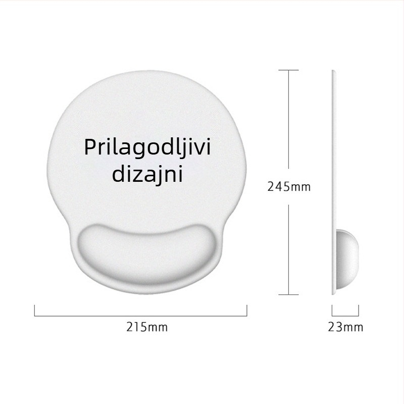 Silikonska podloga za zglob miša – za računalo i ured, unisex, prilagodljiv dizajnu