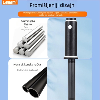 Selfie štap za DJI Action 5 Pro/4/3, aluminijska konstrukcija, bez IBIS, kompatibilan s Insta360 X5