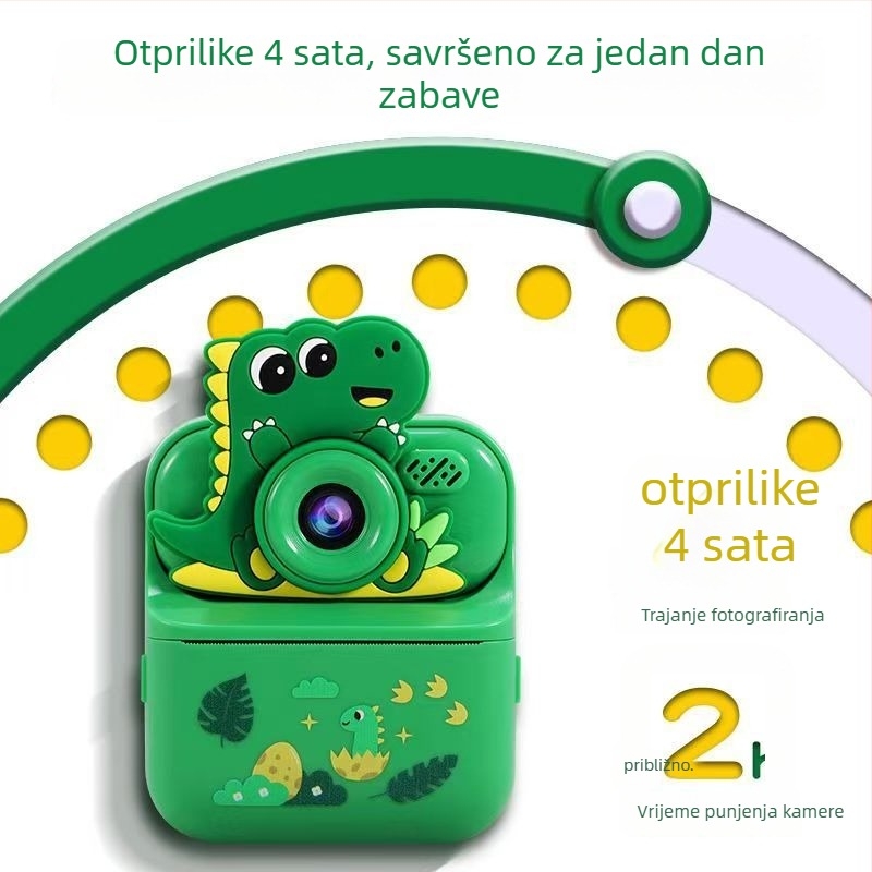 Y900 dječja kamera s trenutnim ispisom, 1080P, TF kartica, kućište ABS+silikon, izlazak 2025