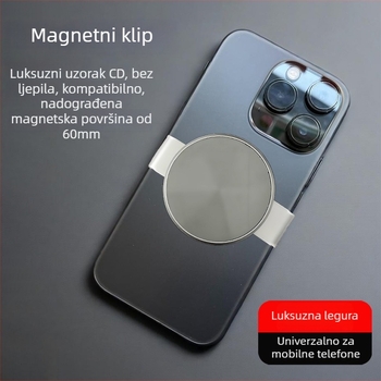 Magnetski stražnji klip, bez ljepila, snap-on dizajn, legura materijal