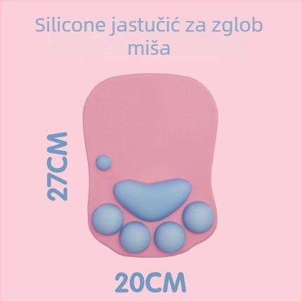 Mala gumena podloga za miš s naslonom za zglob, jednostrana, OEM/prilagođene slike
