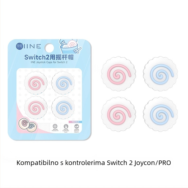 Switch 2 silikonske navlake za joystick, marka Good value, materijal silikon, proizvodnja kompresijska vulkanizacija