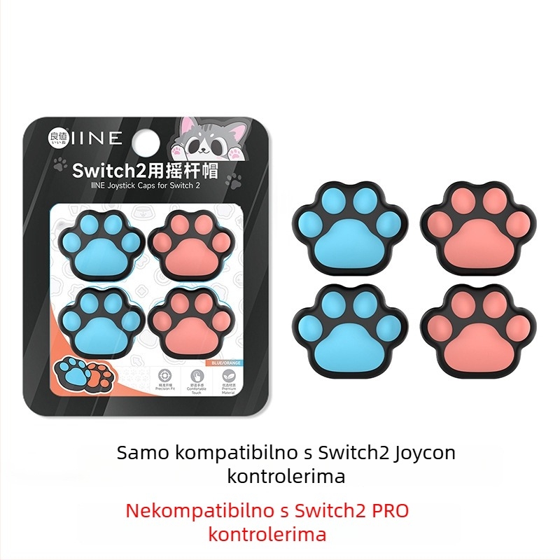 Switch 2 silikonske navlake za joystick, marka Good value, materijal silikon, proizvodnja kompresijska vulkanizacija